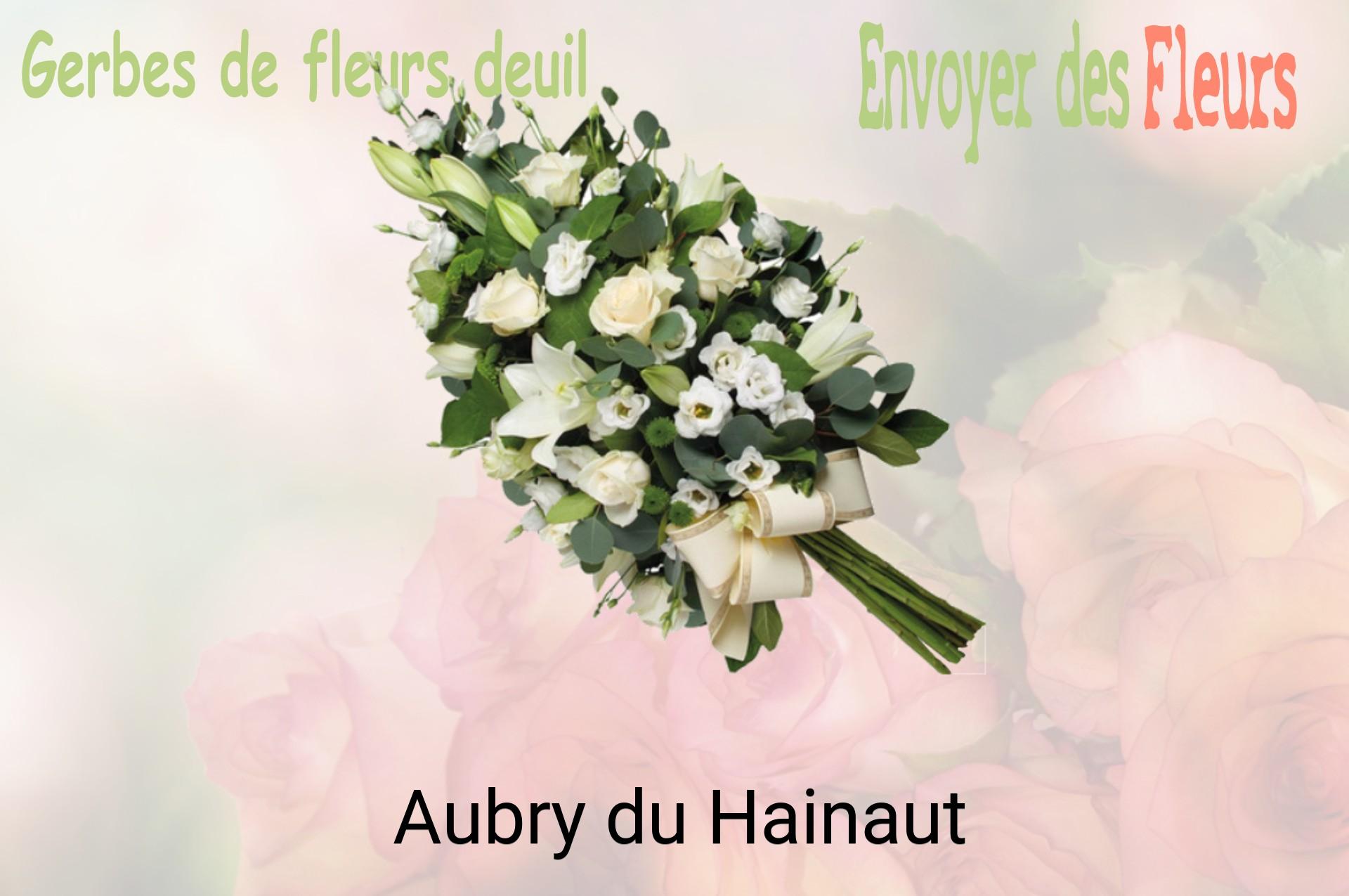 Gerbe de fleurs de deuil livrée à Aubry-du-Hainaut